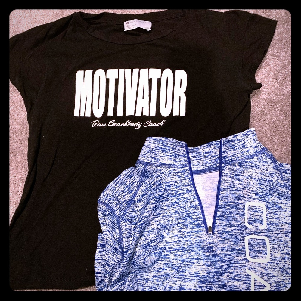 Motivator T-shirt and coach pullover